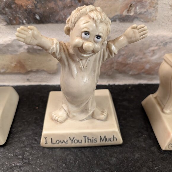 Vintage Lot Of (6) R&W Berries & Paula Whimsical Statuettes 1970's Made In USA - Picture 6 of 12